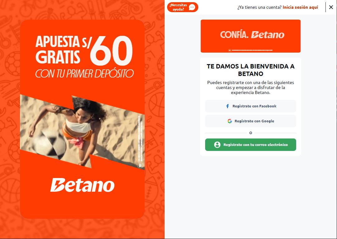 Betano registro 2025